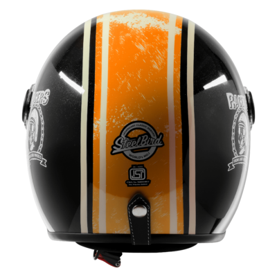 VINTAGE RACERS GLOSSY BLACK WITH ORANGE - Image 4