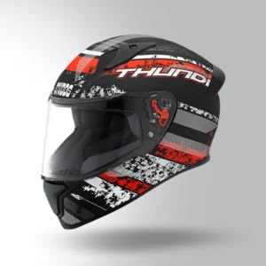 STUDDS THUNDER (D1) DECOR BLACK RED